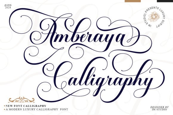 Amberaya Calligraphy: A Font That Balances Elegance and Versatility
