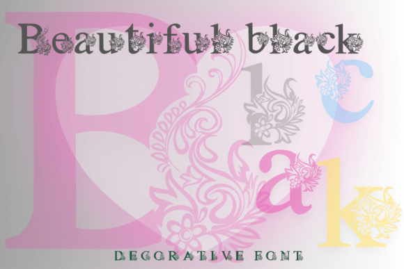 Beautiful Black: A Typeface Where Every Letter Becomes Art