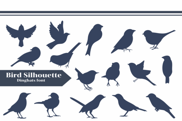 Bird Silhouette: A Sketched Typeface for Whimsical Branding