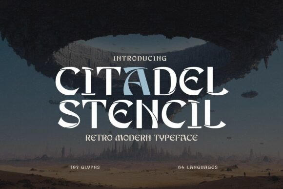 Citadel Stencil: A Typeface Forged in Retro-Futurism