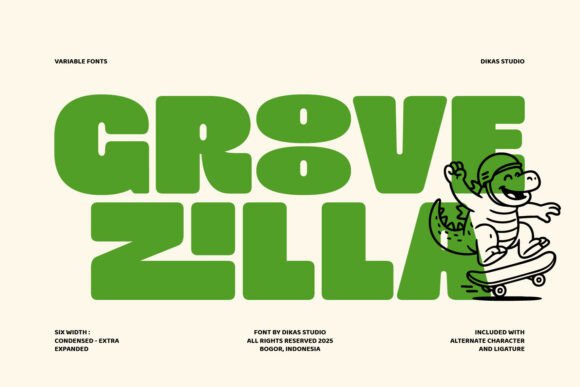 Dks Groovezilla Regular: Your Secret Weapon for Retro-Modern Branding