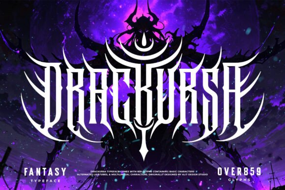 Drackursa Typeface: Unleash Ferocious Visual Power