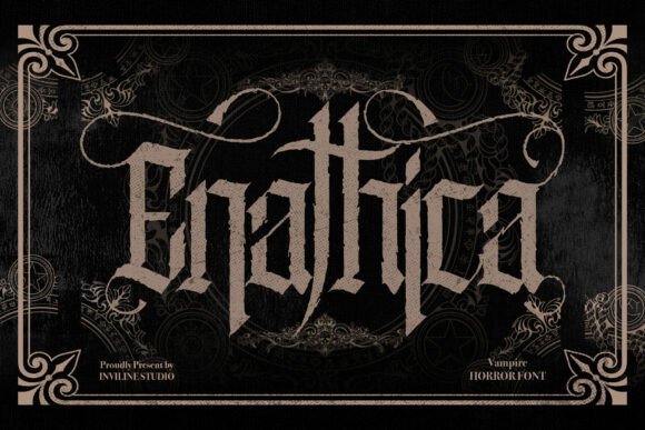 Enathica: Conjuring Vampire Tales in Typography