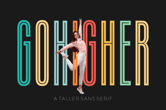 Gohigher: The Ultra-Condensed Font for Bold Visual Impact