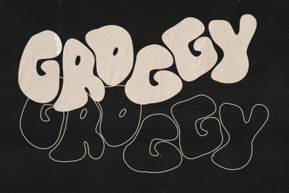 Groggy Font: The Bold, Bubbly Typeface Your Designs Need