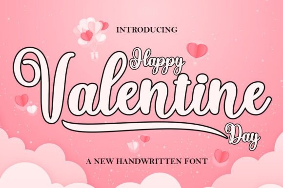 Happy Valentine Day: A Playful Nostalgic Font for Creative Designs