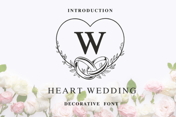 Heart Wedding: Crafting Timeless Romance in Typography