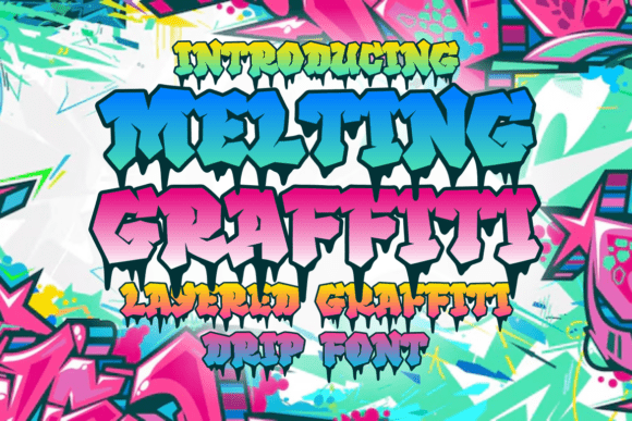 Melting Graffiti: The Dripping Font for Bold Urban Style