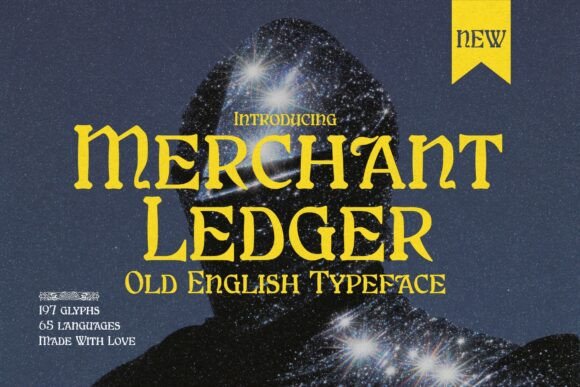 Merchant Ledger: A Typeface for Bold Branding and Dark Fantasy