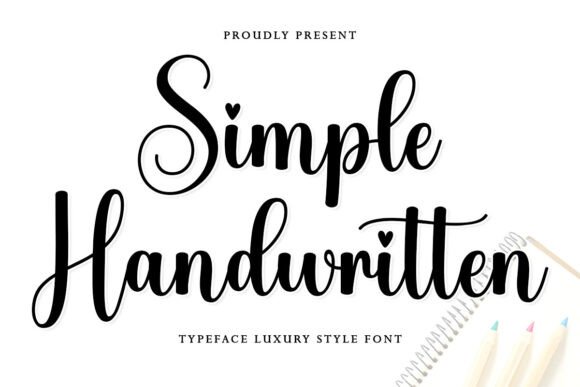 Simple Handwritten: The Sweet Cursive Font for Elegant Designs