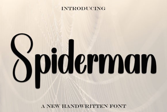 Spiderman: The Handwritten Font with Timeless Elegance