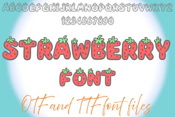 Strawberry Font: A Sweet Treat for Your Creative Projects